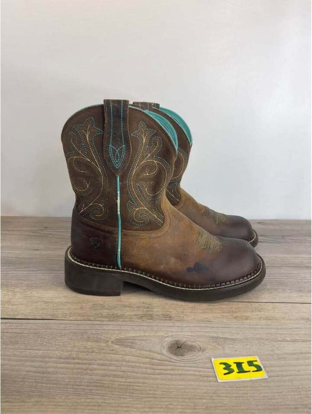 Ariat Women's Fatbaby Western Boots Brown Leather Size 6B 10021462